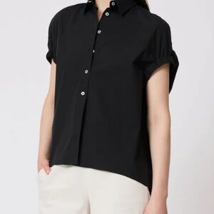 Cotton Poplin Capelet top